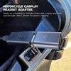 MaedHawk Bypass 2.0 Motorcycle CarPlay Bluetooth Headset Adapter with Passthrough USB-C Charging Port (Grey)