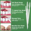 GLI-Smile BrushPicks Interdental Toothpicks, Soft Interdental Brushes and Dental Floss Picks 2-in-1, Teeth Plaque Remover 1000 Toothpicks, 2 Pack