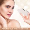 OIIKI Gua Sha Tool for Face, Stainless Steel Smooth Metal Gua Sha Facial Tool, Face Scraper for Chin, Neck, Eye