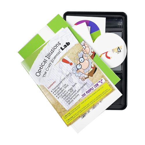 The Purple Cow Crazy Scientist Optical Illusions - Science Kits for Young Researchers. for Learning & Education - STEM Educational Games for Kids, Boys & Girls, with Instructions