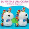 Crochet Kit for Beginners, Unicorn Crochet Kits for Kids and Adults Include Rainbow Yarn, Videos Tutorials, Eyes, and Crochet Hook - Crochet Animal Kit, Beginner Crochet Kit - Gift for Birthdays