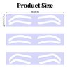 AOZUO 12 Pairs Eyebrow Stencil Stickers, Disposable Airbrush Eyebrow Stencils Shape Tape Brow Mapping Guide Auxiliary Stickers Air Brush Eyebrow Tattoo Template for Tinting Makeup