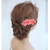 inSowni 8 Pack Hawaiian Luau Party Wedding Bridal Headpiece Artificial Fake Silk Hibiscus Flower Gold Hair Side Combs Clips Pins Barrettes for Women Girls Brides