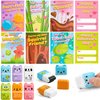JOYIN 30 PCS Valentines Cards with Animals Erasers and Clean Up Roller for Valentine Party Favor, Classroom Exchange Prize, Valentine’s Greeting Cards