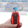 Kirsnda for Ford and for Lincoln key fob cover case,with keychain fit Explorer Mustang Edge Fusion MKZ MKC Smart Remote Vehicle Accessories,Soft TPU key case,5 Buttons(Red)