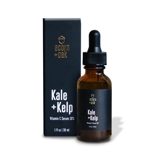 acorn + oak Vitamin C Face Serum - Natural Anti-Aging Serum with 10% Vitamin C, Aloe, Niacinamide, & Hyaluronic Acid, Soothing Skin Care, Firms & Evens Skin Tone, Dark Spot Remover for Face (1 fl oz)