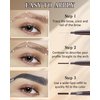 12Pcs Waterproof Eyebrow Pencil Black, Brow Shape and Fill Eye Brow Pencil Kit, Eye Brow Pencils for Women Makeup, Long Lasting Smudge-Proof Easy to Color, Retractable Eyebrow Pen with Brow Razor-01