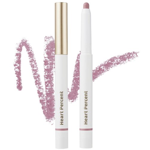 Heart Percent Dote On Mood Lip Pencil, Long-Lasting Creamy Lip Crayon Smooth Color Liner Retractable Lipstick Pencil 0.8g, #08. Cloudy Mauve