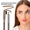 Khasana Long-Lasting Waterproof Eyebrow Pencil with Brush, Sharpenable, Longwear Eyebrow Pencil, Defined Brows, Pigment Brow Pencil. #22 Light Brown