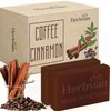 Herbvian 2 Pcs Coffee Cinnamon Exfoliating Soap Bars, Vietnamese Body and Face Soap, Scrub Soap Bar, Back Acne Body Soap, Cleaser Soap, Christmas Gift for Men, Women, Teen