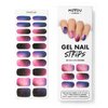 MOYOU LONDON Semi Cured Gel Nail Strips Marble 20 Pcs. UV Gel Nail Wraps for Salon-Quality Manicure, Easy to Apply, Trim, & Remove