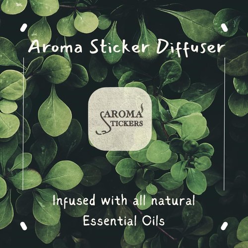 Aroma Stickers Original Blend RELAX Edition- 100% Natural Essential Oil Scented Mask Stickers for Face Mask & Pillow (12 Stickers/pc) -Personal Aroma/Relaxing (Pack of 3)
