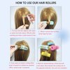 30Pcs Plastic Hair Curlers Rollers Set, Snap on Rollers Self Grip Rollers Hairdressing Curlers Hair Curlers No Heat Hair Rollers for Long Medium Short Thin Fine Hair with Mini Comb (5 Sizes)