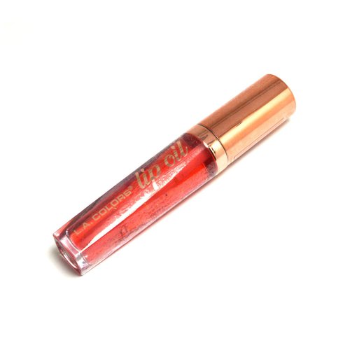 L.A. Colors 1 Lip Oil Lipgloss [ CLG444 Tangerine Twist : Tangerine Scented ] Lip Gloss Balm Ultra Hydrating Formula + Free Zipper Bag