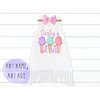 Girls Personalized Sweet Ice Cream Birthday Top any age