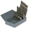 Topline Drill Bit Set, 60pcs #1-#60 & Huot USA Index, 60pcs Bright Finish