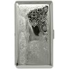Silver Victorian Scroll (Full Pack 120s) Metal-Plated Cigarette Case & Stash Box