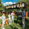 KatchOn, Happy New Year Banner 2025 - Big - 120X20 Inch | Happy New Year Yard Sign for New Years Decorations 2025 | Happy New Year Decorations 2025, NYE Decorations | New Years Eve Party Supplies 2025