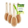 EcoTools Foot Brush + Pumice, Foot Scrubber Brush for Cleansing & Dead Skin Removal, Reveal Smooth, Soft Feet, Foot Brush for Shower & Bath, Eco-Friendly, Cruelty-Free Bristles, 4 Count