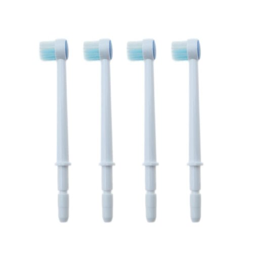VWONST Replacement Dental Water Brush Heads Compatible with Waterpik Water Flossers Toothbrush and Oral Irrigators, 4-Pack