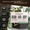 6 Pack Bossman Mens Bar Soap 4-in-1 Natural Organic Beard Wash, Shampoo, Body Wash, Shaving and Bath Soap - Essential Beard Care, Scent- Eucalyptus and Tea Tree