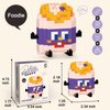 Food Building Blocks Set Toys Mini Building Blocks Fast Food Building Bricks Toy Micro Block Building Set Gift for Kids and Adults-216 PCS(Taro Pie)