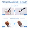 SULLMAR Nail Brush Cleaner 5fl.oz 150ml Nail Brush Cleaner And Conditioner Quickly Clean Nail Art Brush Acrylic Nail Brush DIY Salon At Home