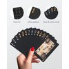 BIERDORF Diamond Waterproof Black Playing Cards, Poker Cards, HD, Deck of Cards (Black)
