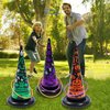 10PCS Halloween Inflatable Witch Hat Ring Toss Game Halloween Games with 8 Rings and Pump Halloween Decorations Gift for Kids Adults Family Party Games