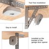 Zwolf Mounting Bracket for myQ Chamberlain Garage Smart Hub (MYQ-G0401-ES) No Drilling, No Tools, Install Damage-Free, Mounted on Garage Door Opener Hanging (Not Included Garage Hub)