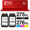 PG-275XL/CL-276XL Ink Cartridges Replacement for Canon 275 and 276 Ink Cartridges for Canon 275 276 for PIXMA TS3500 TS3522 TR4700 TR4722 Printer