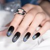 RARJSM Cat Eye Gel Nail Polish, Galaxy Chameleon Magnetic Gel Polish Black Holographic Glitter Gel Soak Off UV LED DIY Manicure Art for Salon Designs and Home DIY 7.5ML/0.26fl oz