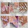 YAEISM 50PCS Bow Nail Charms 3D Silver Nail Charms 2 Styles of Alloy Ribbon Bowknot Nail Bow Charms Nail Rhinestones for Nail Art and DIY Crafts Decoration