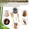 Hair Brush Set for Women & Men, Natural Bamboo Bristles Wet Dry Flat Paddle Detangling Bamboo Brushes Fit All Types Hair, Brush Cleaner Tool included - 3 Pack