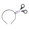 Rotumaty Scary Costume Accessories Bloody Headband (Bloody Knife/Syringe/Scissors) Funny Headwear Through Head Toys for Halloween (Scissors)