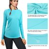 isnowood 2 Pack Long Sleeve UV Sun Protection Shirts for Women UPF 50+ Quick Dry Running Workout Tee Tops for Rash Guard Swimming Fishing