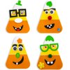 4E's Novelty Halloween Crafts for Kids (12 Pack) Goofy Candy Corn Magnet Foam Craft Kit - Bulk Fall Arts and Crafts for Toddlers & Kids, Halloween Activities for Kids Party