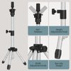 AliLeader Mannequin Head Stand Tripod for Mannequin Head Wig Stand Tripod Wig Head Stand for Training Heads and Canvas Block Head (25Inch,Silvery)