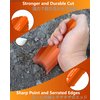 NACETURE Ultralight Backpacking Trowel Aluminum Shovel Small Potty Multitool with Longer Handle Design Essential for Hiking, Camping and Survival Bags (Orange 1 Pack)