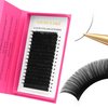Eyelash Extensions 0.05mm Thickness Volume Lash Extensions D Curl Lashes 13mm Pestañas Pelo a Pelo Matte Black Volume Lashes Soft Lash Trays Individual Lashes 16 Rows Professional Use(0.05-D,13mm)