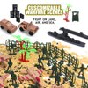 TENYEAH Army Men Playset Toy for Boys with Battle Mat, 308Pcs Military Toys Soldiers, Plastic Army Men Action Figures and Military Weapons, Army Guns Toys for Age Boys 4 8 12