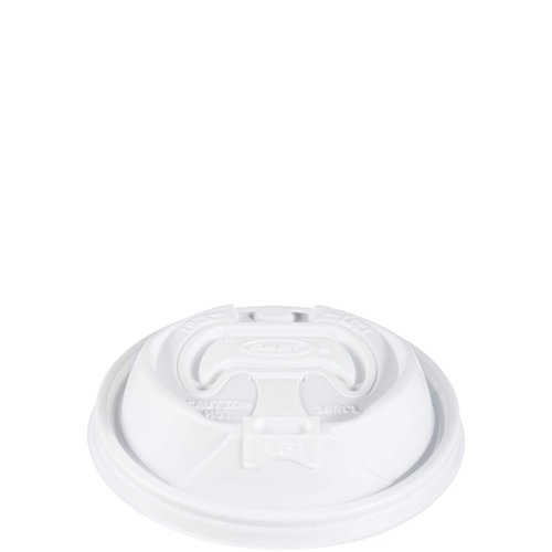 Optima Reclosable Lid, 12-24oz Foam Cups, White, 100/Bag