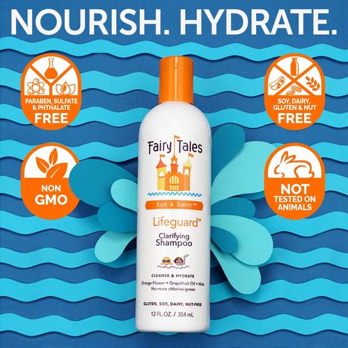 Fairy Tales Swim Shampoo 12oz and Conditioner 8oz for Kids | Made with Natural Ingredients in the USA | No Parabens, Sulfates, or Synthetic Dyes