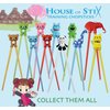 Kids chopsticks for kids children beginner adults toddler training chopsticks with reusable helper (Animals 4-Pack)