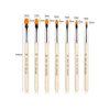 Aoshang 7Pcs Uv Gel Nail Brush, Poly Extension Gel Brush, Nail Art Tips Builder Brush Nail Painting Brush Pen Set(No.2/4/6/8/10/12/14)