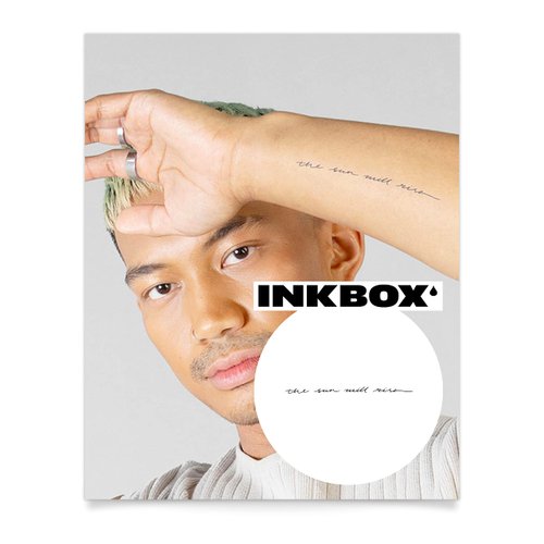 Inkbox Temporary Tattoos, Semi-Permanent Tattoo, One Premium Easy Long Lasting, Water-Resistant Temp Tattoo with For Now Ink - Lasts 1-2 Weeks, Salire, 5 x 2 in