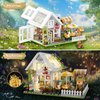 Flower House Building Set, Greenhouse Building Block Set with LED Lights, DIY Greenhouse KIt-Ideal Gifts for Kids and Adults-Plant and Animal Lovers, 1188PCS