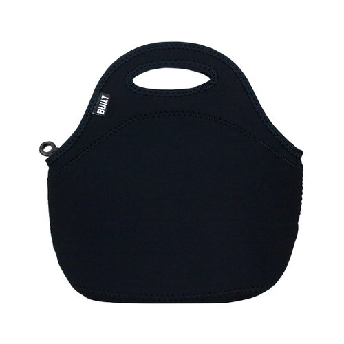 BUILT Gourmet Getaway Soft Neoprene Lunch Tote Bag Lightweight, Insulated and Reusable, One Size, Black