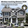 S SELDORAUK Dog Barking Alarm Motion Sensor - 1000 Feet Wireless Home Security Detector Door Bells Chimes Kit (Pack of 1Sensor+1Receiver)