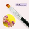 Winstonia Nail Art Brushes Set. Clean Up Brush Double Ended Tools Manicure Cuticle Cleaning Brush Nail Bed Professional Salon Result and Home Use.